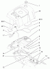 Toro 73541 (520xi) - 520xi Garden Tractor, 1998 (8900001-8999999) Listas de piezas de repuesto y dibujos FENDER AND FUEL SYSTEM ASSEMBLY