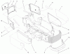 Toro 73541 (520xi) - 520xi Garden Tractor, 1998 (8900001-8999999) Listas de piezas de repuesto y dibujos GRILLE AND SIDE PANEL ASSEMBLY