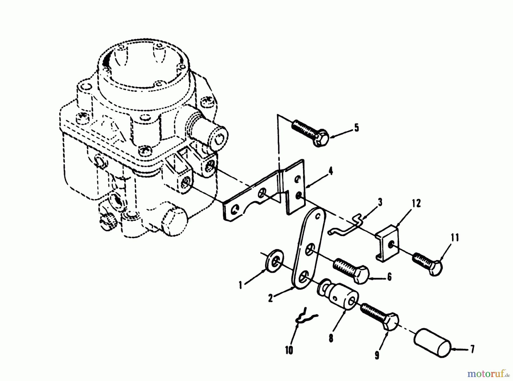  Toro Neu Mowers, Lawn & Garden Tractor Seite 1 73501 (520-H) - Toro 520-H Garden Tractor, 1993 (39000001-39999999) CHOKE CONTROL (FRONT PULL)