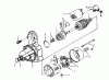 Toro 73501 (520-H) - 520-H Garden Tractor, 1993 (39000001-39999999) Listas de piezas de repuesto y dibujos STARTER COMPONENTS