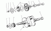 Toro 73501 (520-H) - 520-H Garden Tractor, 1995 (59000412-59002868) Spareparts CAMSHAFT & CRANKSHAFT