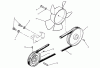 Toro 73501 (520-H) - 520-H Garden Tractor, 1995 (59000412-59002868) Spareparts DRIVE BELT AND PULLEYS