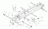 Toro 73501 (520-H) - 520-H Garden Tractor, 1995 (59000412-59002868) Spareparts FRAME AND HITCH ASSEMBLY