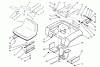Toro 73501 (520-H) - 520-H Garden Tractor, 1995 (59000412-59002868) Spareparts SEAT, FENDER AND FENDER SUPPORTS