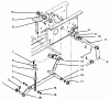 Toro 73501 (520-H) - 520-H Garden Tractor, 1995 (59002869-59002946) Listas de piezas de repuesto y dibujos HYDROSTATIC LIFT LINKAGE
