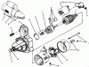 Toro 73501 (520-H) - 520-H Garden Tractor, 1995 (59002869-59002946) Listas de piezas de repuesto y dibujos STARTER