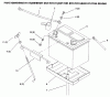 Toro 73502 (520-H) - 520-H Garden Tractor, 1996 (6900001-6999999) Listas de piezas de repuesto y dibujos BATTERY