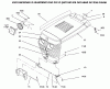 Toro 73502 (520-H) - 520-H Garden Tractor, 1996 (6900001-6999999) Listas de piezas de repuesto y dibujos HOOD AND GRILLE