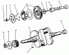 Toro 73520 (520-H) - 520-H Garden Tractor, 1994 (4900001-4999999) Listas de piezas de repuesto y dibujos CAMSHAFT & CRANKSHAFT