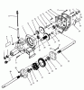 Toro 73520 (520-H) - 520-H Garden Tractor, 1994 (4900001-4999999) Listas de piezas de repuesto y dibujos TRANSAXLE