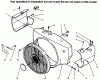 Toro 73521 (520-H) - 520-H Garden Tractor, 1996 (6900001-6999999) Listas de piezas de repuesto y dibujos ENGINE HOUSING