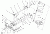 Toro 73521 (520-H) - 520-H Garden Tractor, 1996 (6900001-6999999) Listas de piezas de repuesto y dibujos FRAME AXLE AND STEERING SYSTEM