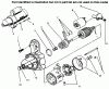 Toro 73521 (520-H) - 520-H Garden Tractor, 1996 (6900001-6999999) Listas de piezas de repuesto y dibujos STARTER