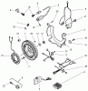 Toro 73545 (520Lxi) - 520Lxi Garden Tractor, 1998 (8900001-8999999) Listas de piezas de repuesto y dibujos ELECTRICAL COMPONENTS ASSEMBLY