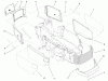 Toro 73580 (520Lxi) - 520Lxi Garden Tractor, 2000 (200000001-200999999) Listas de piezas de repuesto y dibujos GRILLE & SIDE PANELS ASSEMBLY