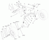 Toro 73580 (520Lxi) - 520Lxi Garden Tractor, 2001 (210000001-210999999) Listas de piezas de repuesto y dibujos TIE RODS, SPINDLE & FRONT AXLE ASSEMBLY