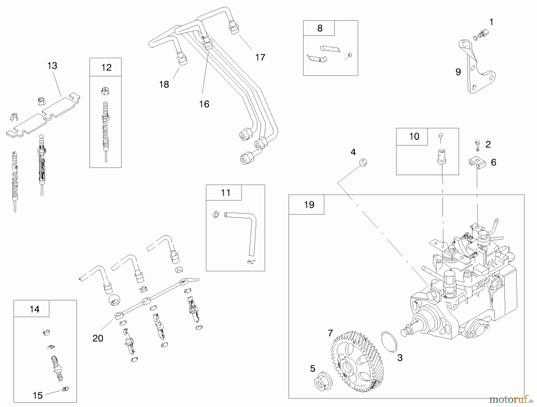  Toro Neu Mowers, Lawn & Garden Tractor Seite 1 73550 (523Dxi) - Toro 523Dxi Garden Tractor, 1998 (8900001-8999999) ENGINE ASSEMBLY #4