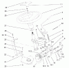 Toro 73561 (550) - 550 Garden Tractor, 2005 (250000001-250999999) Spareparts POWER STEERING AND TILT ASSEMBLY