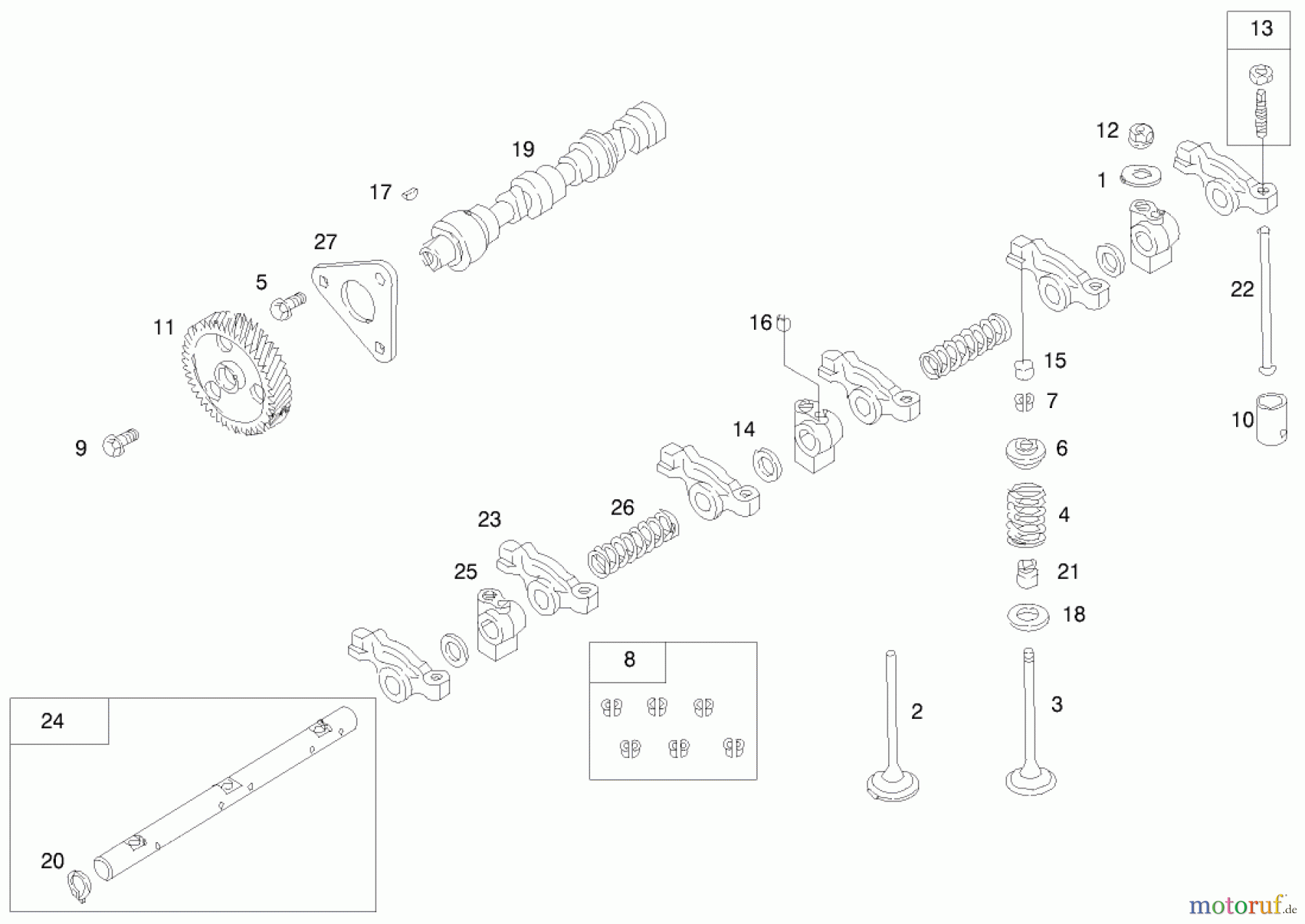  Toro Neu Mowers, Lawn & Garden Tractor Seite 1 73590 (523Dxi) - Toro 523Dxi Garden Tractor, 2001 (210000001-210999999) ENGINE ASSEMBLY #5