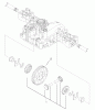 Toro 74570 (170-DH) - 170-DH Lawn Tractor, 2002 (220000001-220999999) Spareparts DIFFERENTIAL GEAR ASSEMBLY