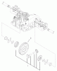 Toro 74571 (150-DH) - 150-DH Lawn Tractor, 2004 (240000001-240999999) Listas de piezas de repuesto y dibujos DIFFERENTIAL GEAR ASSEMBLY TRANSMISSION ASSEMBLY NO. 104-2889