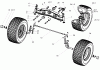 Toro 74571 (150-DH) - 150-DH Lawn Tractor, 2004 (240000001-240999999) Listas de piezas de repuesto y dibujos FRONT AXLE ASSEMBLY