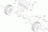 Toro 74573 (DH 200) - DH 200 Lawn Tractor, 2009 (290000001-290000480) Listas de piezas de repuesto y dibujos FRONT AXLE ASSEMBLY