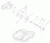 Toro 74573 (DH 200) - DH 200 Lawn Tractor, 2008 (280000001-280999999) Spareparts MOTOR SHAFT ASSEMBLY TRANSMISSION ASSEMBLY NO. 114-3155