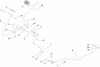 Toro 74573 (DH 200) - DH 200 Lawn Tractor, 2009 (290000481-290999999) Spareparts OPERATION - TRAVEL PEDAL ASSEMBLY