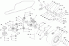 Toro 74573 (DH 200) - DH 200 Lawn Tractor, 2009 (290000481-290999999) Spareparts TRANSMISSION DRIVE ASSEMBLY