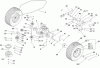 Toro 74582 (DH 210) - DH 210 Lawn Tractor, 2008 (280000001-280999999) Pièces détachées TRANSMISSION DRIVE ASSEMBLY