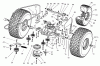 Toro 74590 (190-DH) - 190-DH Lawn Tractor, 2003 (230000001-230999999) Listas de piezas de repuesto y dibujos TRANSMISSION DRIVE ASSEMBLY