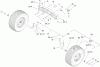 Toro 74592 (DH 220) - DH 220 Lawn Tractor, 2007 (270000001-270000651) Listas de piezas de repuesto y dibujos FRONT AXLE ASSEMBLY