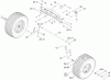 Toro 74592 (DH 220) - DH 220 Lawn Tractor, 2009 (290000001-290999999) Spareparts FRONT AXLE ASSEMBLY