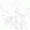 Toro 74593 (DH 220) - DH 220 Lawn Tractor, 2010 (310000001-310999999) Spareparts GRASS COLLECTOR ASSEMBLY