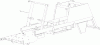 Toro 74596 (DH 220) - DH 220 Lawn Tractor, 2012 (SN 312000001-312999999) Spareparts FRAME ASSEMBLY