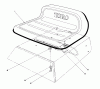 Toro 56125 (7-25) - 7-25 Rear Engine Rider, 1985 (5000001-5999999) Spareparts SEAT ASSEMBLY