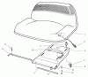 Toro 70171 (12-32) - 12-32 Rear Engine Rider, 2001 (210000001-210999999) Spareparts SEAT ASSEMBLY