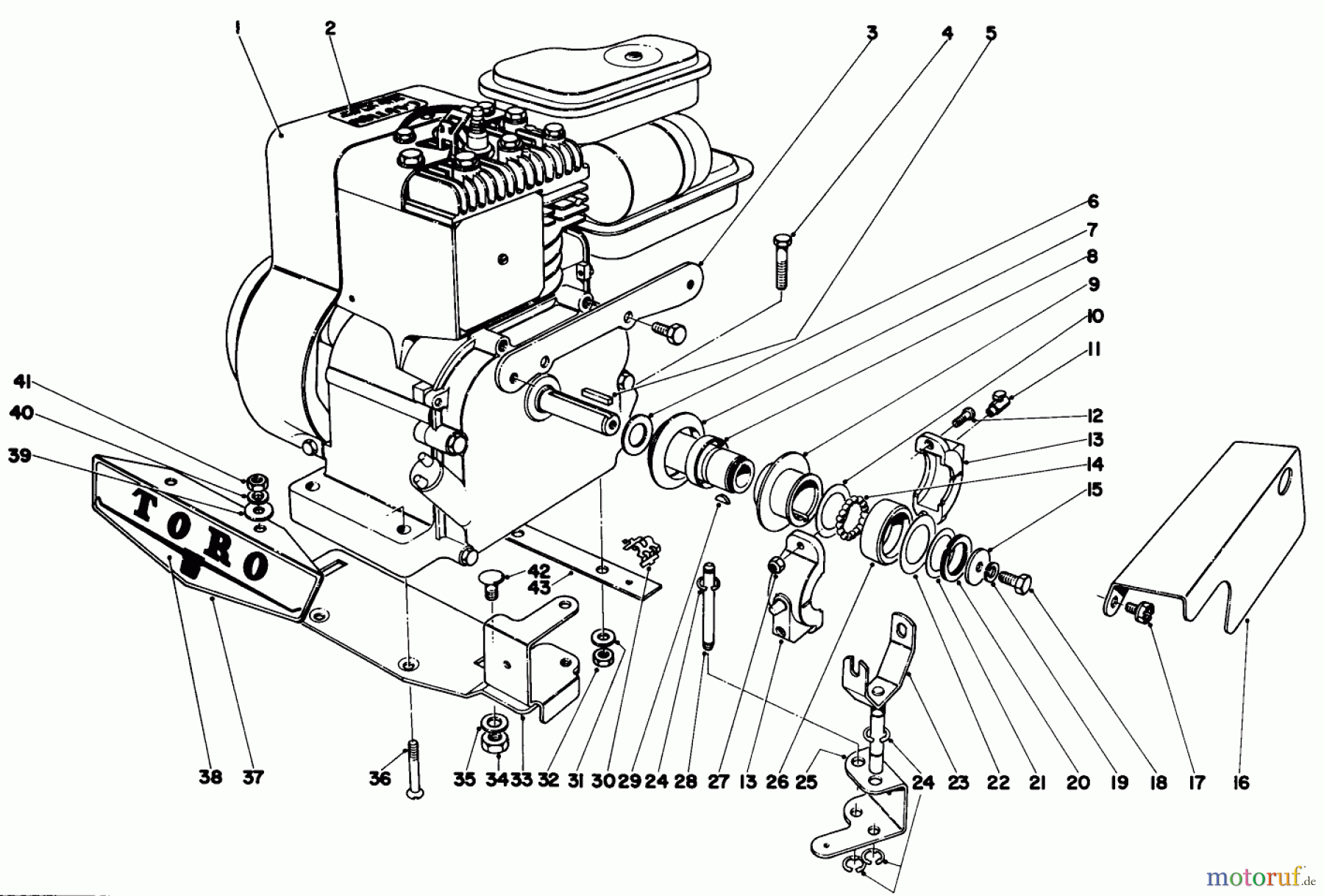  Toro Neu Mowers, Walk-Behind Seite 1 10313 - Toro Sportlawn Lawnmower, 1961 (1000001-1999999) 18