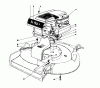 Toro 16287 - Whirlwind II Lawnmower, 1978 (8000001-8999999) Spareparts ENGINE ASSEMBLY MODEL 16287