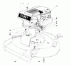 Toro 16287 - Whirlwind II Lawnmower, 1979 (9000001-9999999) Spareparts ENGINE ASSEMBLY MODEL 16287