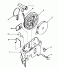 Toro 16165 - Lawnmower, 1982 (2000001-2999999) Spareparts REWIND STARTER NO. 590531