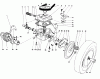 Toro 16212 - Lawnmower, 1990 (0000001-0999999) Spareparts GEAR CASE ASSEMBLY