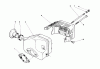 Toro 16212C - Lawnmower, 1986 (6000001-6999999) Spareparts MUFFLER ASSEMBLY