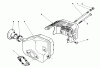 Toro 16212C - Lawnmower, 1987 (7000001-7999999) Spareparts MUFFLER ASSEMBLY (MODEL NO. 47PG6)