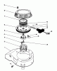 Toro 16212CG - Lawnmower, 1989 (9000001-9999999) Spareparts RECOIL ASSEMBLY (MODEL NO. 47PJ8)