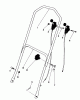Toro 16297 - Lawnmower, 1983 (3000001-3999999) Spareparts HANDLE ASSEMBLY