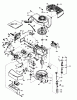 Toro 16297 - Lawnmower, 1984 (4000001-4999999) Spareparts ENGINE TECUMSEH MODEL NO. TNT 100-10077E