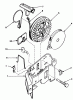 Toro 16297 - Lawnmower, 1984 (4000001-4999999) Spareparts REWIND STARTER NO. 590531