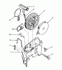 Toro 16299C - Lawnmower, 1986 (6000001-6999999) Spareparts STARTER NO. 590531